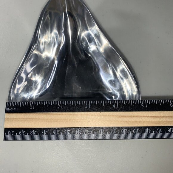 Lunares San Francisco Polished Aluminum Pear Candy Trinket Side Bowl Dish - Picture 3 of 5